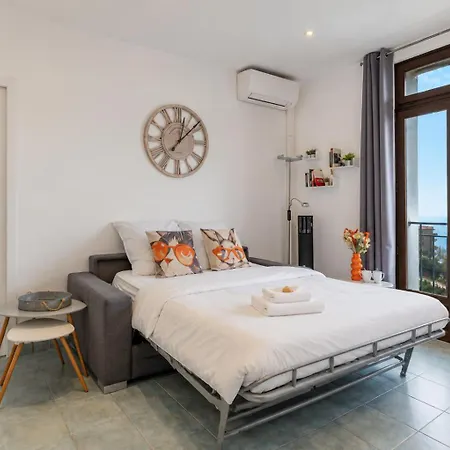 Sea View, Mala Beach, Quiet And Bright 2-room - Taj Mahal Διαμέρισμα Cap-d'Ail