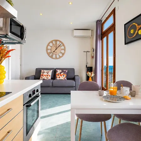 Sea View, Mala Beach, Quiet And Bright 2-room - Taj Mahal Apartman Cap d'Ail